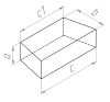 cross trapezoidal brick (double-sided )